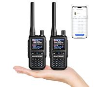 Baofeng GT-5R Mini 5W Radio portative Double Bande, Talkie-walkie UHF VHF Compact avec Programmation Via Application BT, 999 canaux, Double PTT, USB-C, Airband/FM, Lampe de Poche,2 Pack
