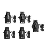 BAOFENG Lot de 5 étuis de protection pour radio bidirectionnelle, étui de protection 3 en 1 pour radio jambon UV-5R UV-82 UV-9R Pro UV-9R Plus BF-888S Noir