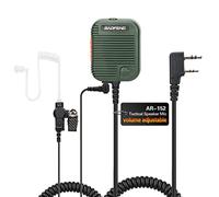 Baofeng Microphone de haut-parleur réglable de qualité militaire avec récepteur 3,5 mm/écoute uniquement pour radio Baofeng AR-152 UV-5R Motorola TYT