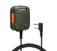 BAOFENG Microphone tactique pour radio bidirectionnelle UV-25 UV-5R 5RM BF-F8HP