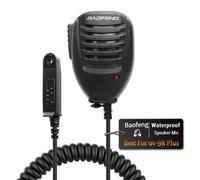 Baofeng-Microphone talkie walperforé UV 9R Plus, radio bidirectionnelle, micro haut-parleur PTT étanche pour UV9R Plus Pro BF A58 BF 9700 9R MIC