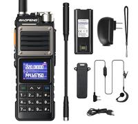 BAOFENG Talkie Walkie Double Bande UHF/VHF Radio Amateur Longue portée jusqu'à 9W avec Batterie 5200mAh 999 canaux CTCSS/DCS Radio FM VOX DTMF Talkie-walkie pour Adultes - UV25M