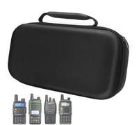 BAOFENG UV-5R Étui de Transport Rigide pour Plusieurs modèles Noir Portable Unisexe 3 Compartiments Matériau ABS Fermeture Éclair Poignée Web Bidirectionnelle