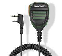 BAOFENG UV-5R Microphone haut-parleur SQ26 SQ27 Haut-parleur portable étanche à la pluie Mise à niveau du micro BF d'origine pour radio GMRS Ham Radio 2 broches K Mic compatible avec UV-82 UV-S9