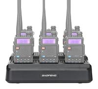 Baofeng UV-5R Station de charge radio bidirectionnelle pour radio UV-5R UV-5R+ UV-5RE UV-5RTP UV-5X3 BF-F8HP RT-5R RT-5RV MK4 Radio et batterie