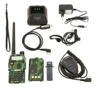 Baofeng UV-5R Talkie-walkie FM radio VHF/UHF avec double bande, affichage, veille et horloge intégrée