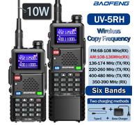 Baofeng UV 5RH 10W bande aérienne talkie-walkie longue portée sans fil fréquence de copie type-c Baofeng UV 5R MINI UV 21 PRO 2 voies Radio amateur Add H-48cm Antenna