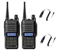 Baofeng UV-9R Plus talkie-walkie, étanche selon IP67, communication à longue distance , Ajoute 2 chargeurs de voiture.