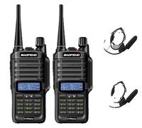 Baofeng UV-9R Plus Walkie Talkie, étanche selon IP67, communication à longue distance , Ajoute un Air Tube Headset.