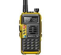 BAOFENG UV-S9 III talkie-walkie portable tri-bande 10W radio jambon 2 antenne 10KM longue portée fonction VOX 128CH jaune, prise b