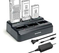 BAOFENG UV5RM Chargeur six voies pour AR-5RM/UV5RH Station de charge rapide multi-unités avec protection contre les surcharges et lumières LED Économie d'espace Talkie-Walkie et station de chargement