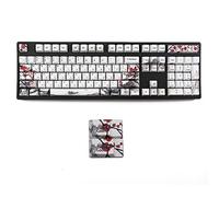 BaoFufc 110 touches OEM Profile DYE-Sub Plum Blossom PBT Keycap Dye Sublimation avec touches de barre d'espace 1.75U 2U Shift 6.25U