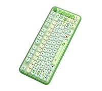 BaoFufc 142 touches PBT vertes pour claviers mécaniques de jeu 61/84/87/104