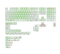 BaoFufc 145 touches Meow Star Man MDA Profile PBT Dye Sublimation pour commutateurs MX Compatible avec Dz60/RK61/64/gk61/68/84/98 MDA Profile