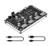 BaoFufc Adaptateur USB HUB 2.0 4 ports répartiteur USB Multiples Extender avec lumière LED colorée 3528 pour ordinateur et ordinateur portable, usage domestique
