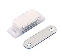 BaoFufc Aimant invisible pour loquet d'armoire pour une installation facile sans verrouillage, maintient l'armoire, la porte fermée, blanc