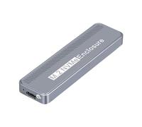BaoFufc Boîtier M.2 NVME 20 Gbit/s USB 3.2 GEN2X2 Type C NVME SSD pour SSD NVME 2230/2242/2260/2280 NVME Boîtier externe LED