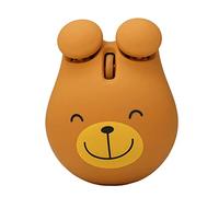 BaoFufc Brown Bear Souris optique filaire USB pour ordinateur portable 1000 DPI 3 boutons avec câble USB pour ordinateur de bureau, PC, ordinateur portable silencieux