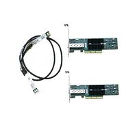 BaoFufc Carte serveur PCI-E MNPA19-XTR Mellanox ConnectX-2 LAN adaptateur NIC avec 1 m SFP+ Port câble PCI pour carte Express pour PC Ethernet 10 Go Carte Pcie Pci-e