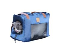 BaoFufc Cats-in-Bag Sac de transport pour pattes de chat - Sac de transport en plein air - Sac de transport à bandoulière - Sac de transport pour animaux de compagnie - Bleu marine