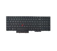 BaoFufc Clavier d'origine pour ordinateur portable LenovoThinkpad T570 P51S T580 P52S Noir