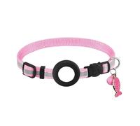 BaoFufc Collier réfléchissant pour chat, étanche, avec support de traceur, collier pour animaux de compagnie, sûr et réglable, support pour collier de chat, réfléchissant