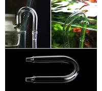 BaoFufc Connecteurs en acier inoxydable pour tuyau d'air d'aquarium en forme de U pour tube à air d'aquarium, tuyau en métal pour tuyau d'air de 4 mm, chauffage d'aquarium, thermomètres, gravier,