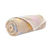 BaoFufc Couverture réutilisable en velours corail, motif empreintes de pattes de chien et chat - Jeté pour les amoureux des chats et les grands chiens de grande taille