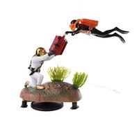 BaoFufc Décoration d'aquarium en résine, chasseur de trésors, sûr pour eau douce et salée, petits aquariums, accessoires Betta, chauffe-aquarium, thermomètres lumineux, filtre de décoration