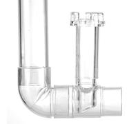 BaoFufc Écumoire transparente pour aquarium avec surface de rotation transparente pour les entrées et les sorties, filtre à eau pour plantes et aquariums, dissolvant de film d'huile, style 1