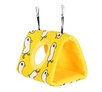 BaoFufc Hamac en peluche pour oiseaux - Grotte à suspendre - Maison chaude pour petits animaux - Cachette pour hamster, perruche, hamster - Taille L