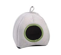 BaoFufc Hamac multifonction pour petit animal de compagnie, hamster, maison pour hamster, tapis de lit doux et chaud pour l'hiver par temps froid, hamac à suspendre, gris