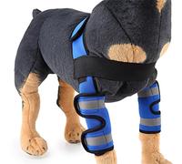 BaoFufc HJ18-M Genouillère pour chien - Protection du genou et du coude - Protège contre les léchages de plaies