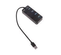 BaoFufc Hub USB 4 ports USB 3.0 Adaptateur Vitesse Répartiteur USB Dongle Cordon Convertisseur Connecteur avec Commutateurs pour Notebook PC Lecteurs USB