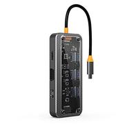 BaoFufc Hub USB C 10 en 1 en aluminium pour lecteur de carte VGA/RJ45/PD Hub USB C 3.0 10 ports adaptateur de type C Station d'accueil
