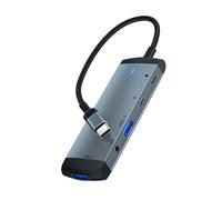 BaoFufc Hub USB C 5 en 1 en aluminium de type C vers 3,5 mm/USB 3.0/PD - Port de charge répartiteur pour PC, ordinateurs portables - Station d'accueil 5 en 1