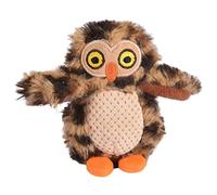 BaoFufc Jouet couineur interactif en peluche pour chien - Puzzle interactif pour chiens de petite taille - Panda hibou - Jouet en peluche pour chiens de petite et grande race - Raton laveur