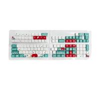 BaoFufc Keycaps Lot de 125 touches PBT à sublimation thermique XDA Coral Sea pour claviers mécaniques XDA Utilisation à long terme