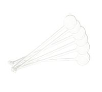 BaoFufc Lot de 100 agitateurs transparents pour café et boissons - Pour bar et fêtes - Utilisation au bureau - Transparent