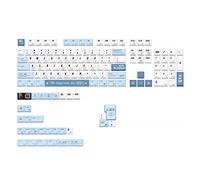 BaoFufc Lot de 136 capuchons de touches de clavier mécanique pour clavier mécanique MX DZ60