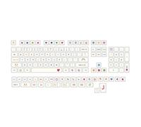 BaoFufc Lot de 137 touches de clavier mécanique colorées XDA PBT par sublimation pour GK61/64/68/75/84/87/96/980/104