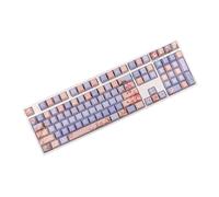 BaoFufc Lot de 139 capuchons de touches - Profil de sublimation pour claviers mécaniques - Interrupteurs - Capuchons de touches - Machine à écrire - Pluie de printemps