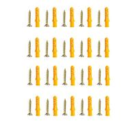 BaoFufc Lot de 20/40 chevilles murales avec vis pour panneaux muraux, béton, pièces à suspendre, chevilles pour meubles