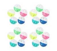 BaoFufc Lot de 20 Balles Accessoire Chat avec Intérieur Coloré - Jouets Interactifs pour Chatons - Idéal pour les Petits Animaux - Balle Interactive avec Intérieur pour Animaux de Compagnie