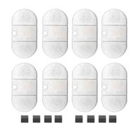BaoFufc Lot de 4 filtres de rechange pour fontaine à eau pour animaux domestiques, système de filtration quadruple unique, filtre de rechange pour fontaine à eau pour animaux domestiques, 8 plus 8