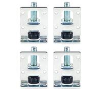 BaoFufc Lot de 4 pieds de nivellement réglables en acier laminé à froid pour meubles inégaux et asymétriques pour meubles, armoire, canapé, établi
