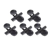 BaoFufc Lot de 5 clips de séparation d'aquarium avec ventouses pour aquarium - Support de plaque de séparation facile à installer - Noir