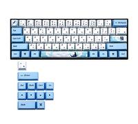BaoFufc Lot de 73 touches de clavier mécanique à sublimation PBT - Profil OEM - Convient pour GH60 GK61 GK64 - Touches pour GH60 GK61 GK64