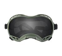 BaoFufc Lunettes de soleil pour animaux de compagnie avec protection UV pour grands chiens du nord avec sangle réglable pour sports de plein air pour grands chiens, vert armée, gris