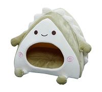 BaoFufc Niche chaude pour chats d'intérieur - Lavable - Auto-chauffant - Tente apaisante pour chiots et petits chiens - Fond antidérapant